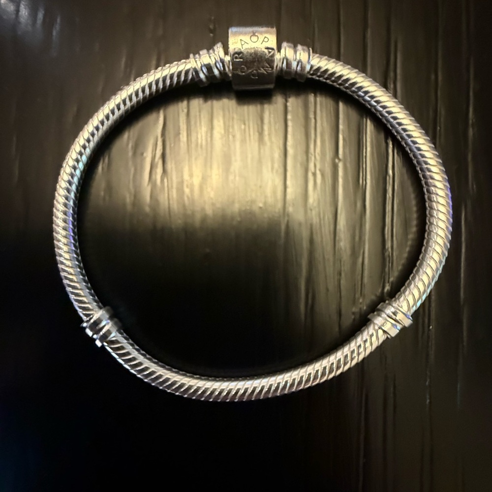 Pandora Moments Barrel Clasp Snake Chain Bracelet